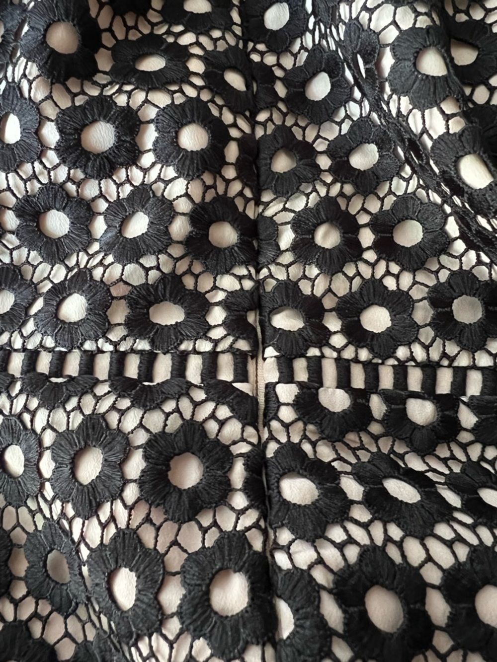 J. Crew Black Daisy Lace Fit-and-Flare Dress - Picture 5 of 11